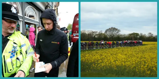 Bradley and the peloton