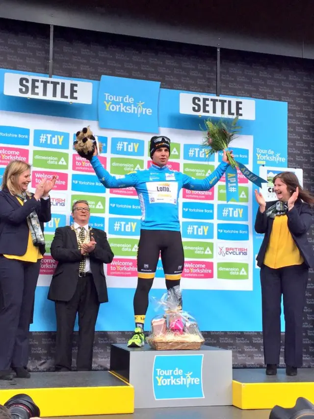 The winner of today's stage is the German rider Dylan Groenewegen