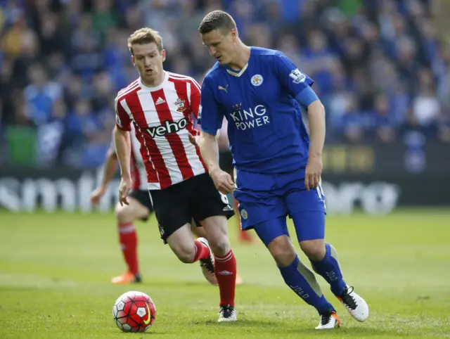 Robert Huth in action with Steven Davis