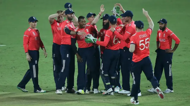 England celebrate