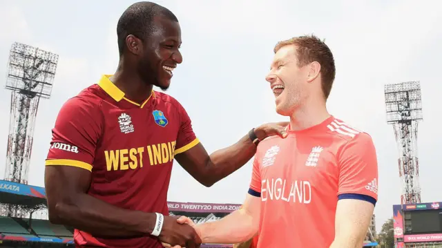 Darren Sammy and Eoin Morgan