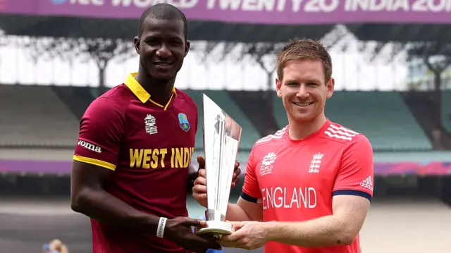 Darren Sammy and Eoin Morgan