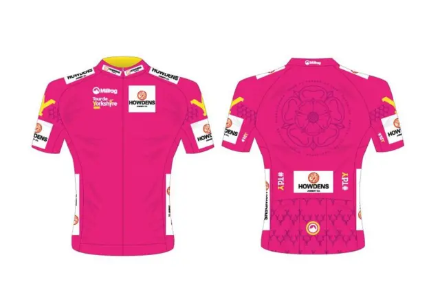 Pink King of the Mountains jersey