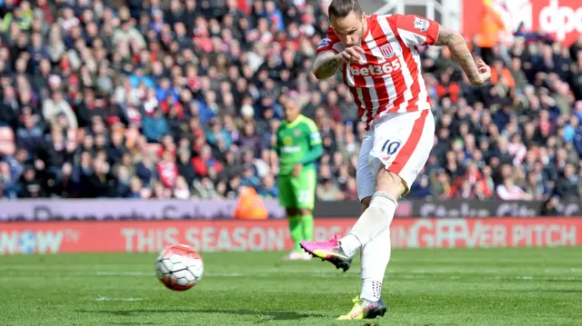 Marko Arnautovic shoots