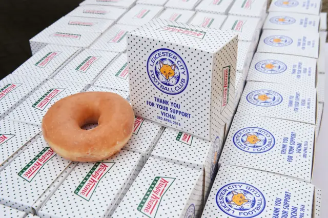 Leicester City doughnut