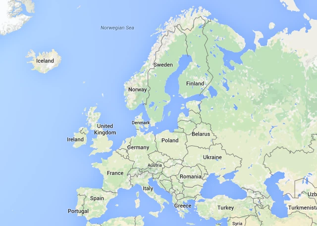 Map of Europe
