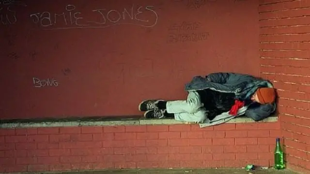 Homeless man