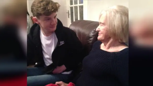 Harry and his nan Maureen