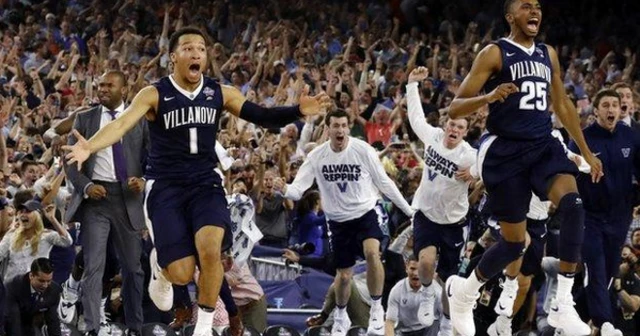 Villanova Wildcats celebrate NCAA win