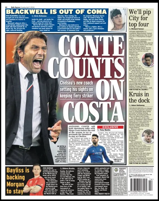 Daily Express back page