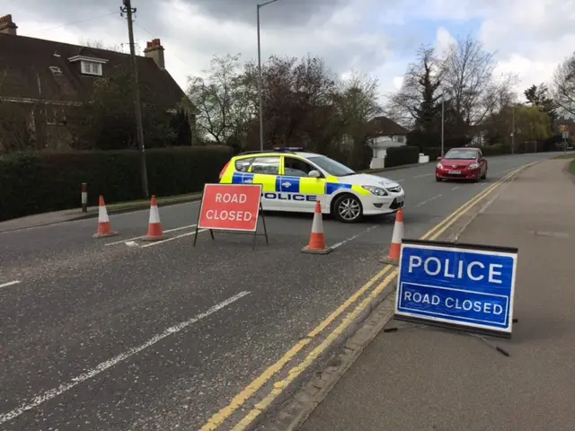 Madingley Road closed