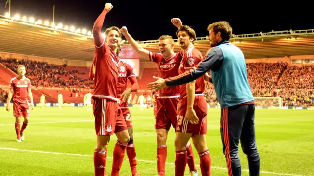 Middlesbrough celebrate