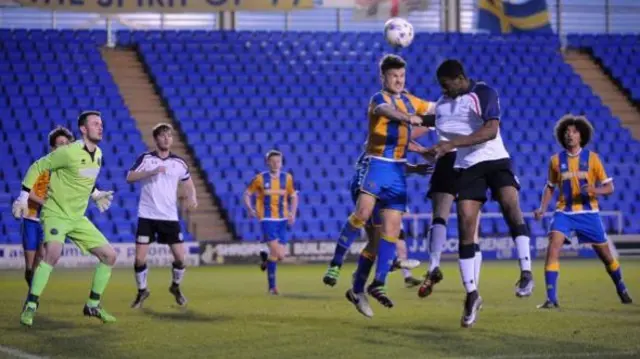 Senior Cup action