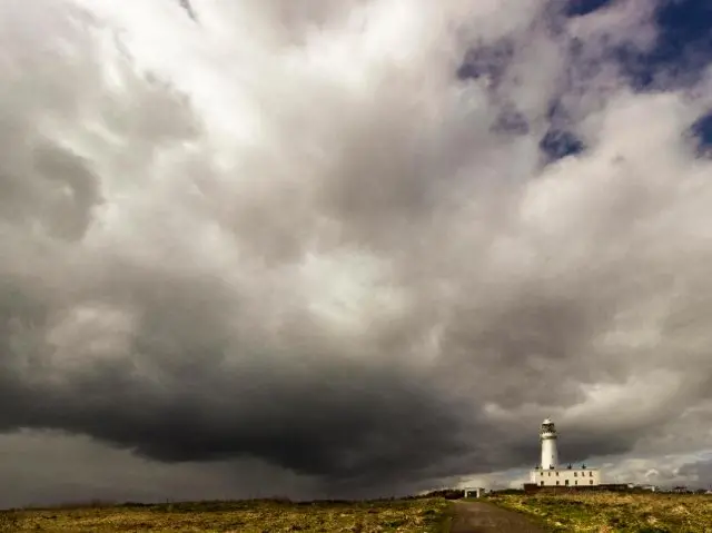 Dramatic sky over Flamborough