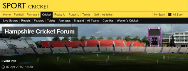 Hampshire Cricket Forum