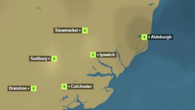 Overnight weather map