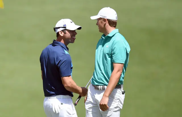 Jordan Spieth and Paul Casey