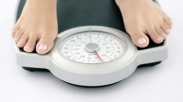 Person on scales