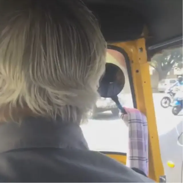 BBC Pop Up went live on Facebook from a tuk tuk in Delhi