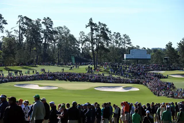 Second hole at Augusta