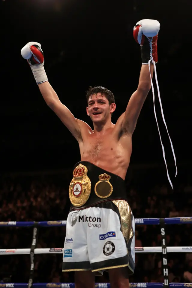 Jamie McDonnell celebrates win