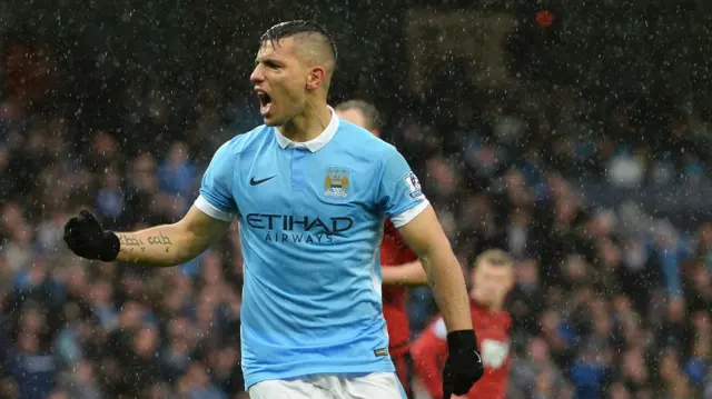 Manchester City's Sergio Aguero