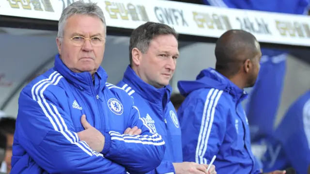 Chelsea manager Guus Hiddink