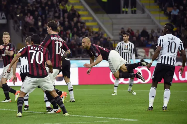 Alex scores for AC Milan