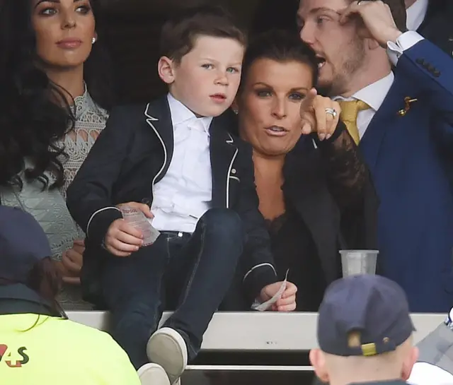 Kai Rooney and Coleen Rooney