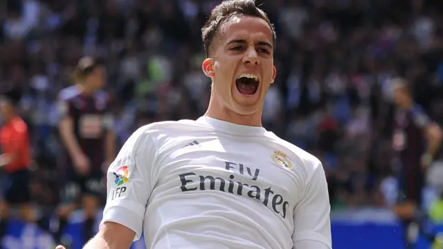 Lucas Vazquez celebrates