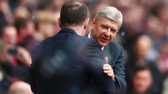 Arsene Wenger and Slaven Bilic