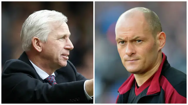 Alan Pardew and Alex Neik