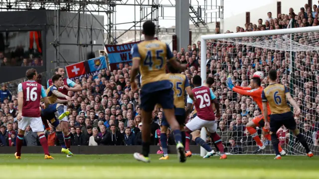 Andy Carroll scores