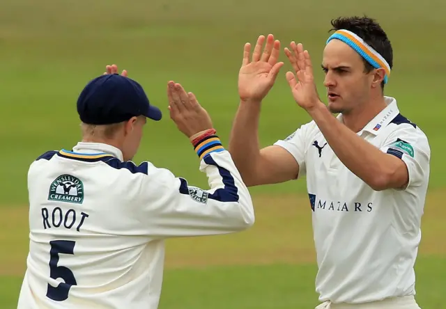 Joe Root and Jack Brooks