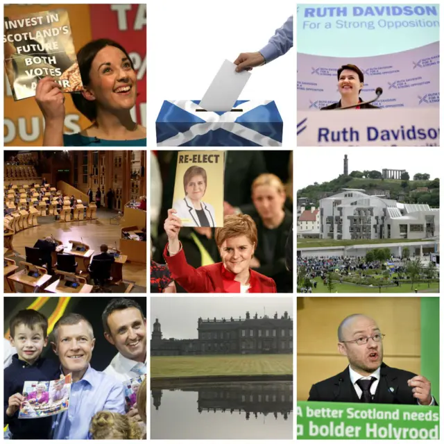 Willie Rennie (Scottish Lib Dems); Ruth Davidson (Scottish Tories); Kezia Dugdale (Scottish Labour) Nicola Sturgeon (SNP); Willie Rennie (Scottish Lib Dems) and Patrick Harvie (Scottish Greens)