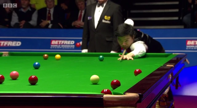 Ding Junhui pots a long-range red