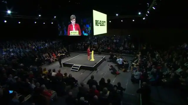 About 1,400 people attended the manifesto launch at the Edinburgh International Conference Centre