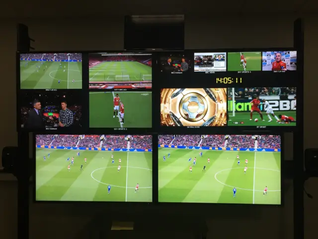 The MOTD office screens