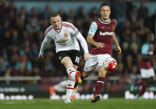 Wayne Rooney and Mark Noble