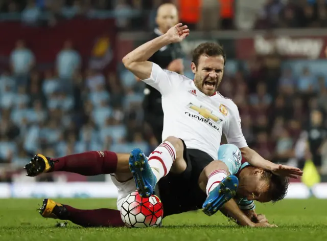 Juan Mata and Mark Noble