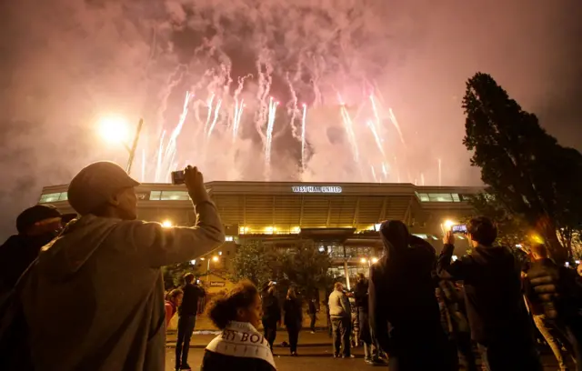 West Ham fireworks