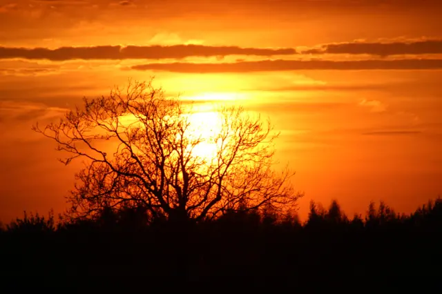 Sunset in Kirby-le-Soken