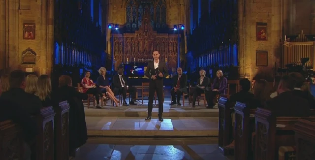 The panel and audience