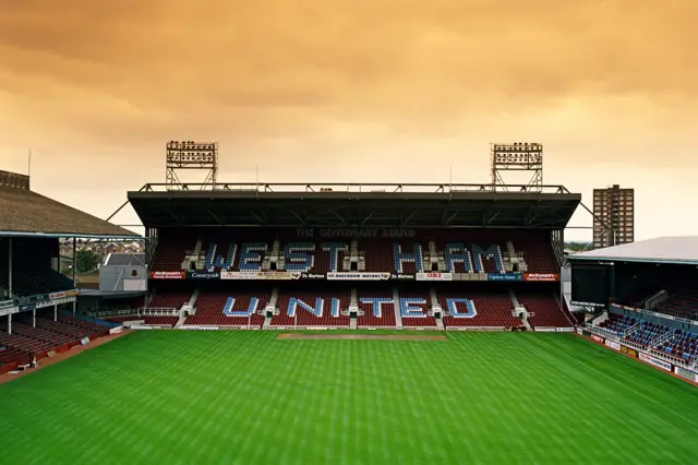 West Ham United's Upton Park stadium