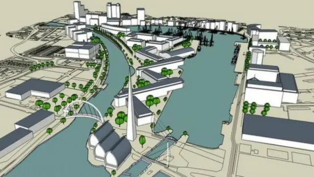 Ipswich wet dock crossing artists impression