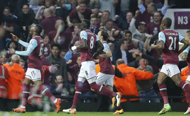 West Ham celebrate