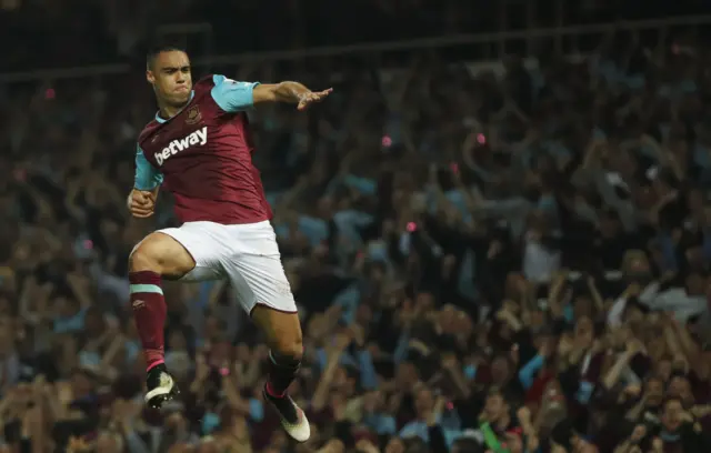 Winston Reid celebrates