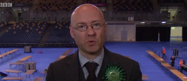 Scottish Green Party co-convener Patrick Harvie