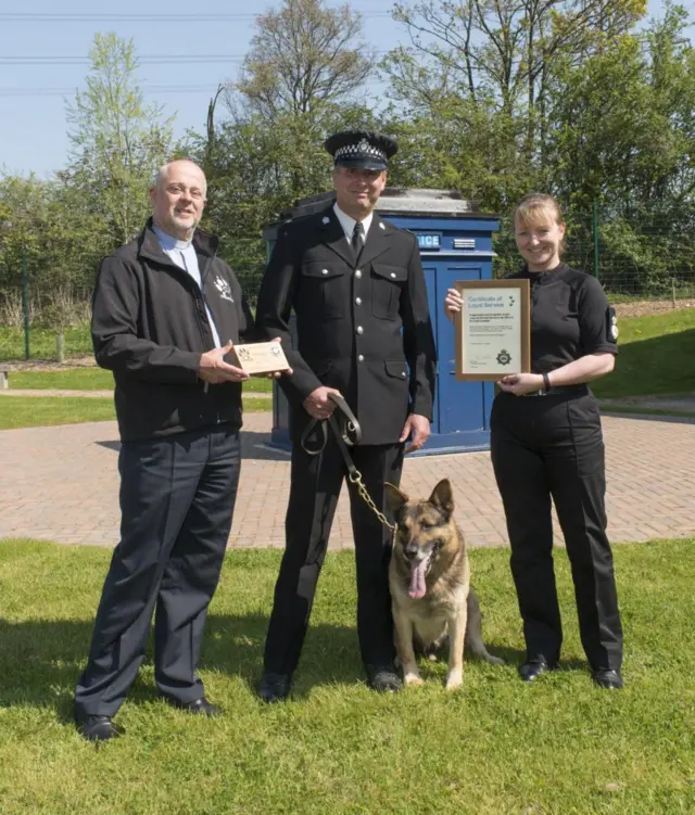 Award winning police dog