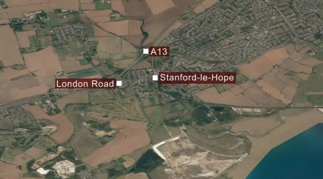 Map of Stanford-le-Hope